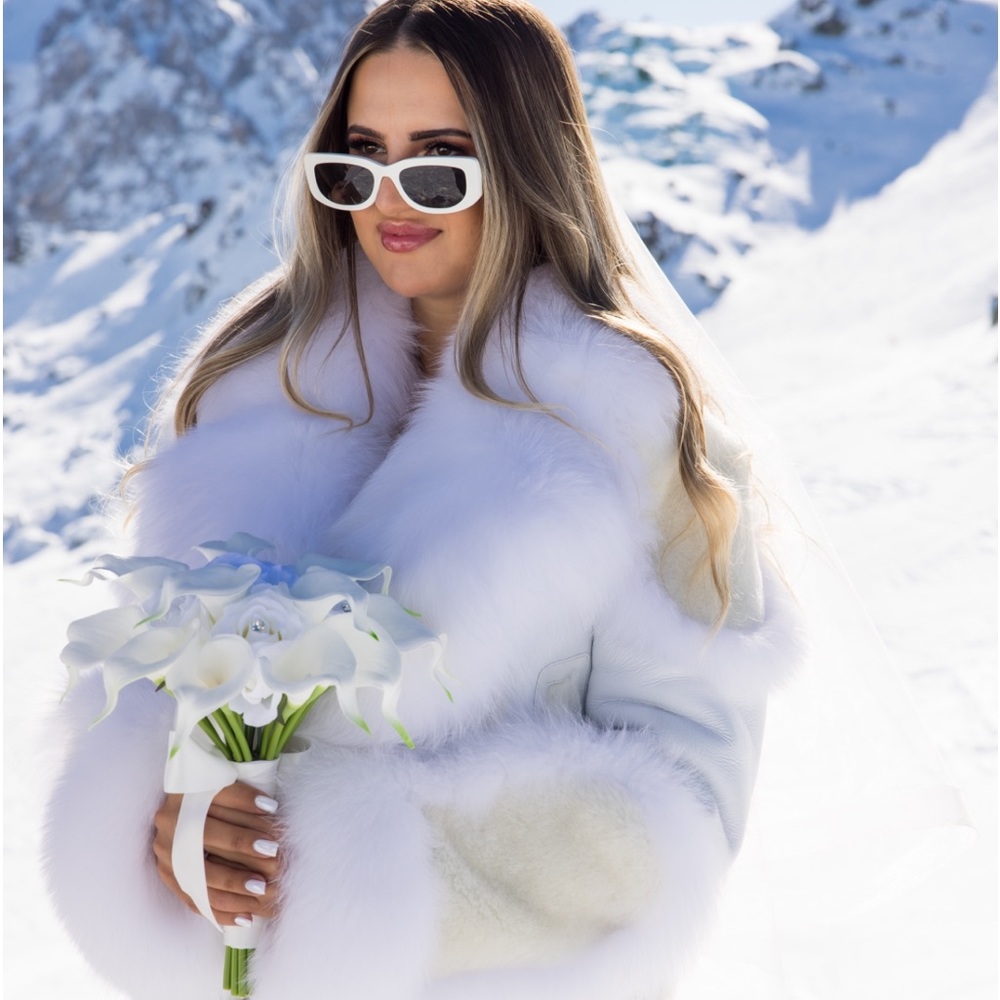 stunning fox fur coat; size small-medium; worn once for 2 hours